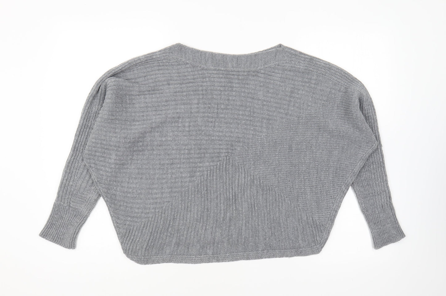 TU Womens Grey Roll Neck Acrylic Pullover Jumper Size 8