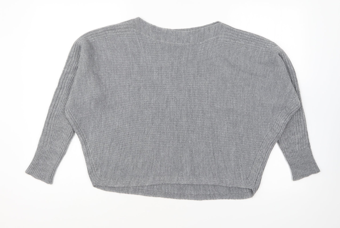 TU Womens Grey Roll Neck Acrylic Pullover Jumper Size 8