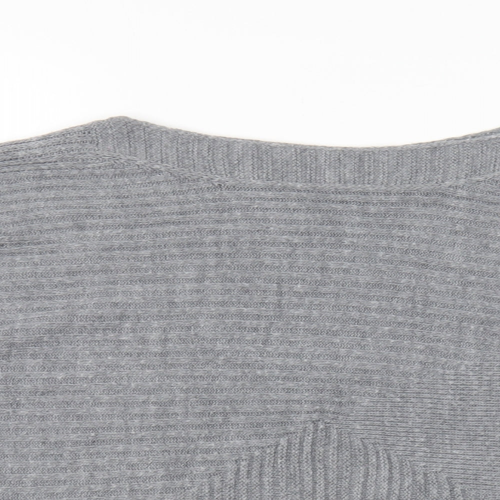 TU Womens Grey Roll Neck Acrylic Pullover Jumper Size 8