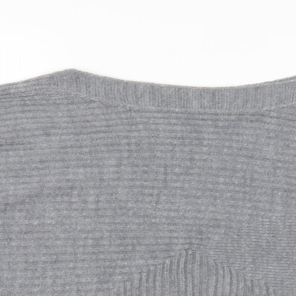 TU Womens Grey Roll Neck Acrylic Pullover Jumper Size 8