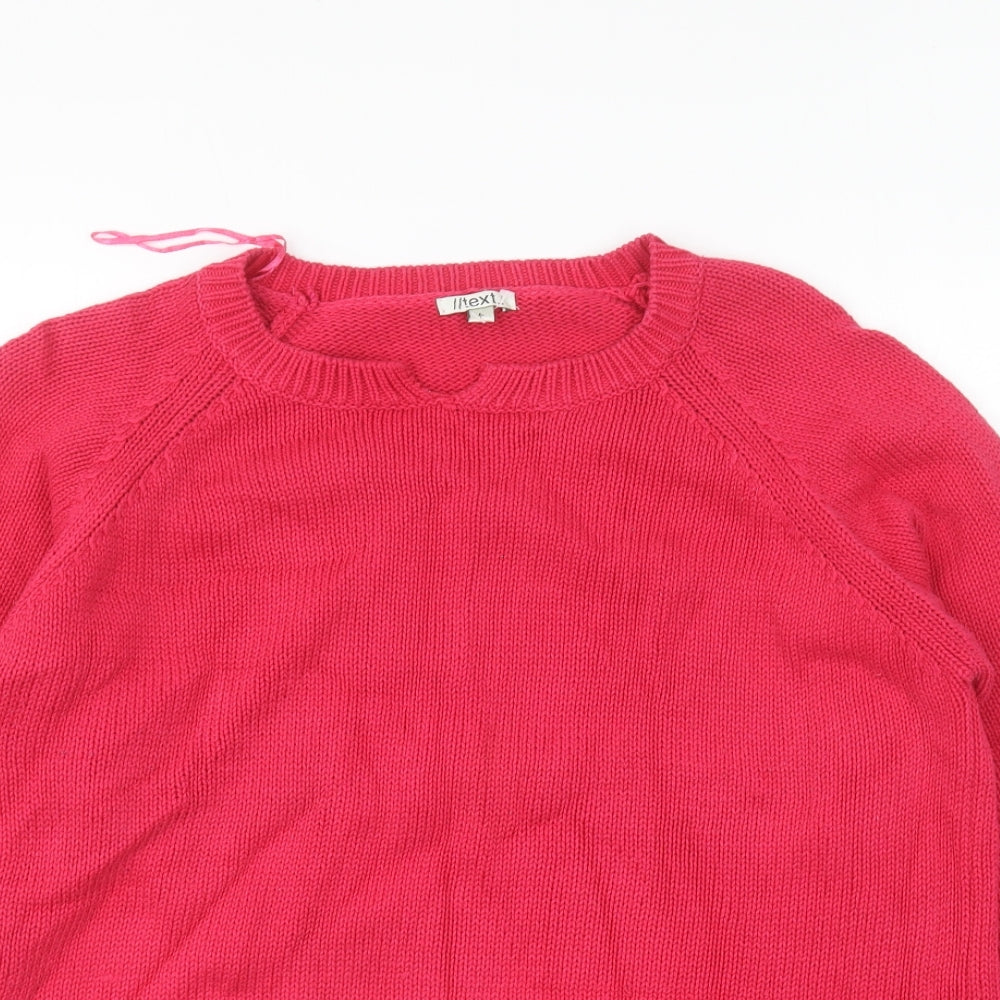 Womens UK Size L NEXT Pink Pullover Jumper