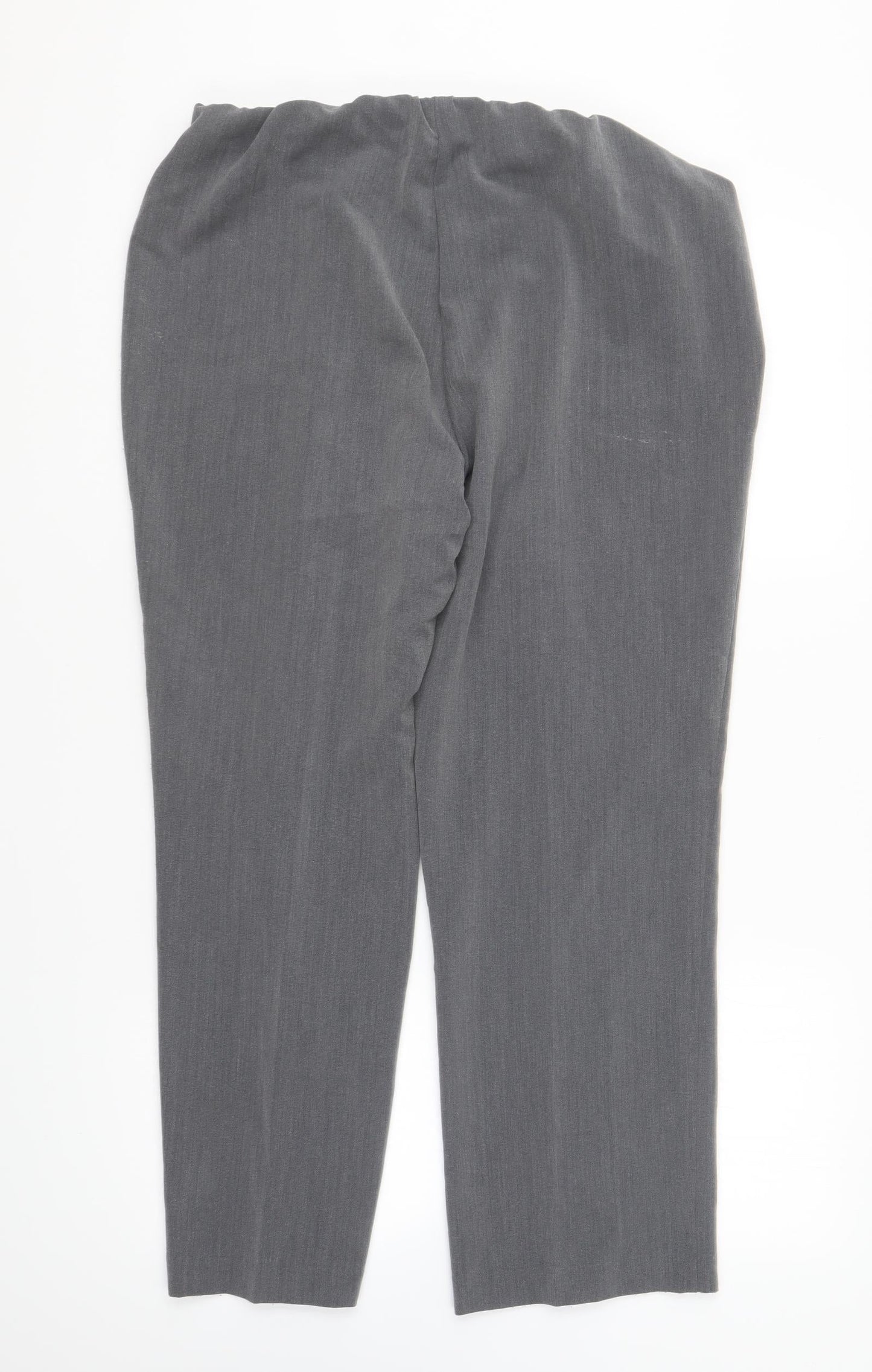 Bonmarché Womens Grey Polyester Trousers Size 14 L25 in Regular
