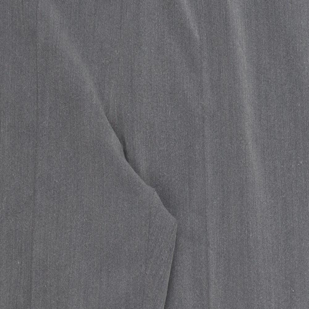 Bonmarché Womens Grey Polyester Trousers Size 14 L25 in Regular