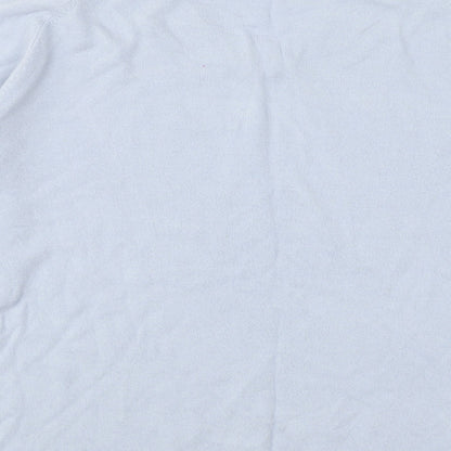 Marks and Spencer Mens Blue V-Neck Acrylic Pullover Jumper Size L