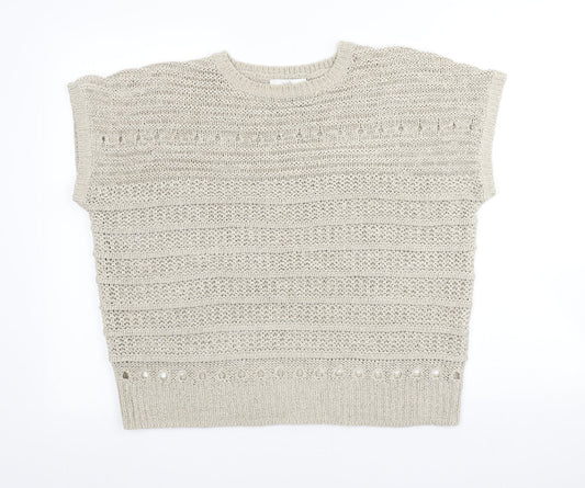 Womens UK Size M Wallis Beige Pullover Jumper