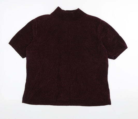 Womens UK Size 14 Berkertex Purple Pullover Jumper