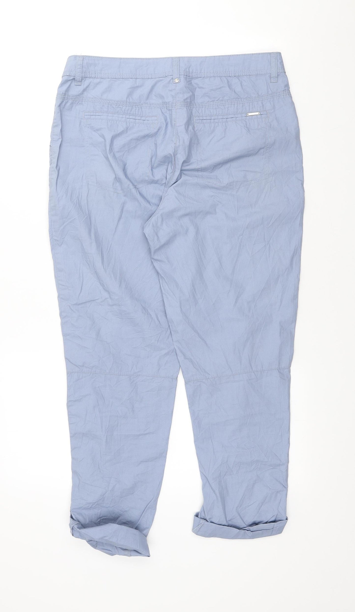 Womens UK Size 8 Canda Regular Fit  Blue Trousers