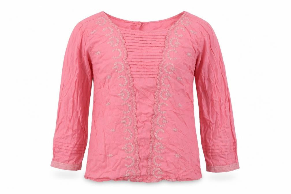 Womens UK Size XS VERO MODA Pink Basic Button-Up