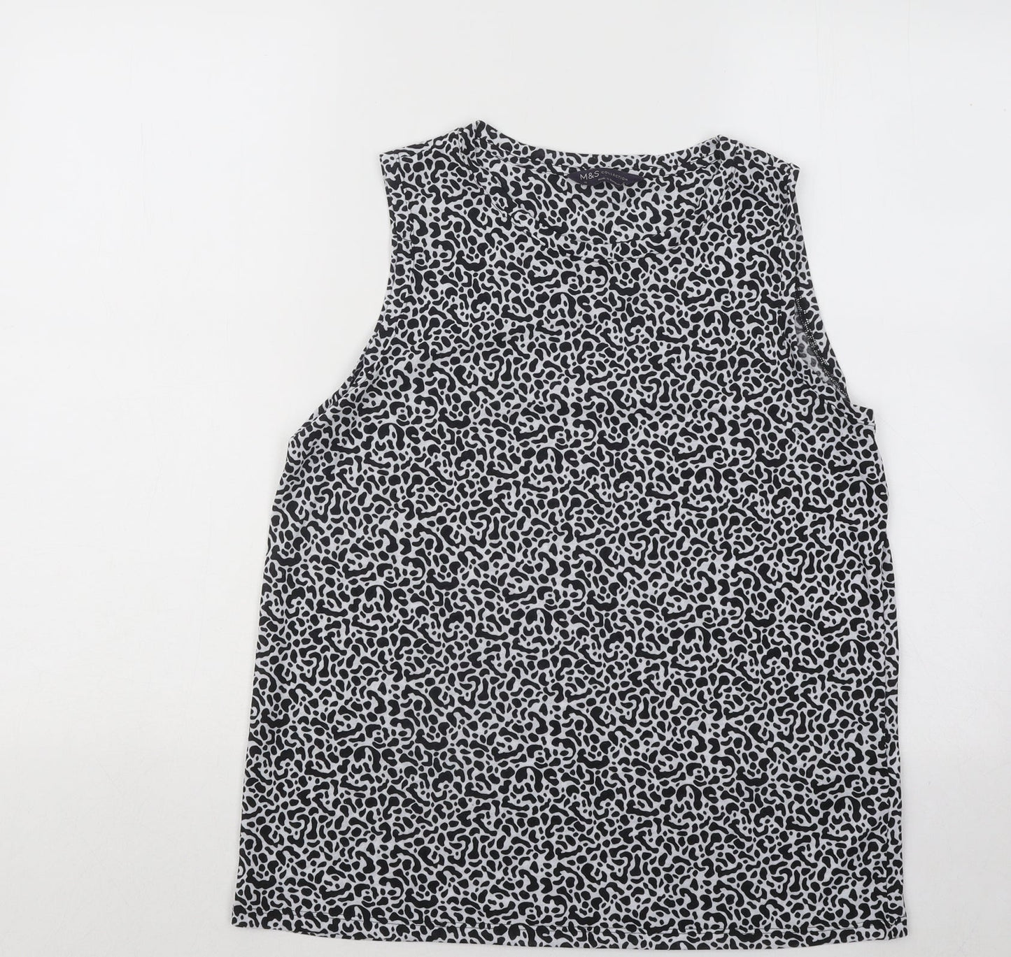 Womens UK Size 10 Marks and Spencer Black Basic Tank