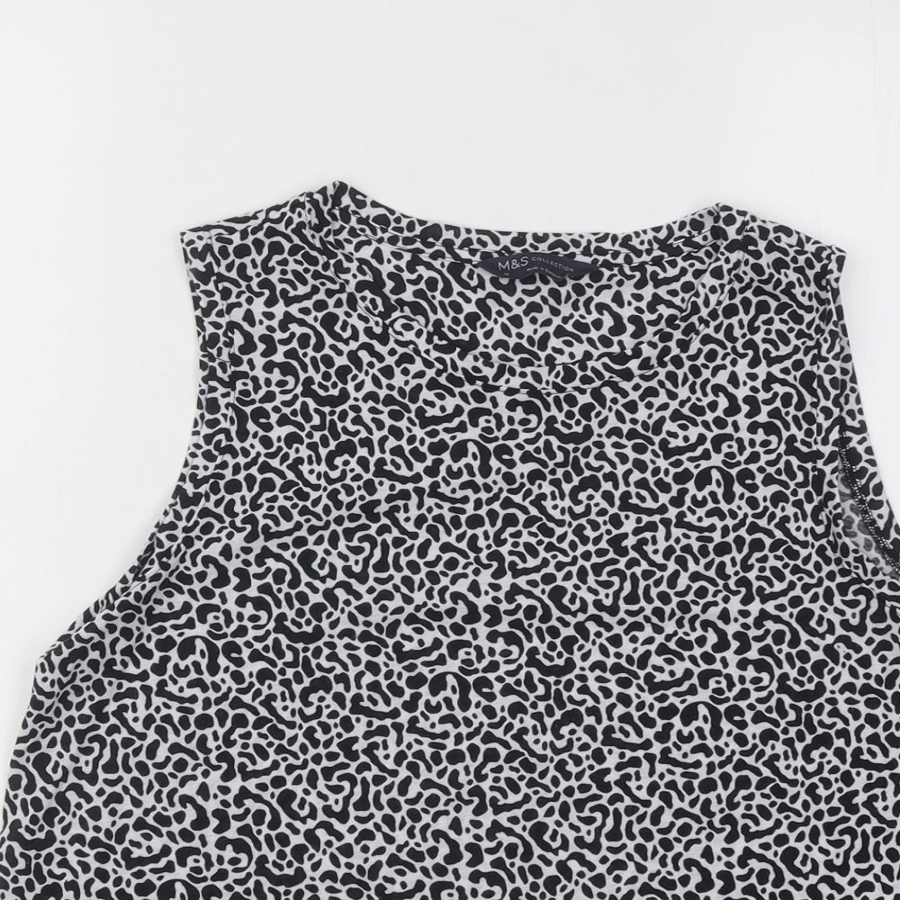 Womens UK Size 10 Marks and Spencer Black Basic Tank