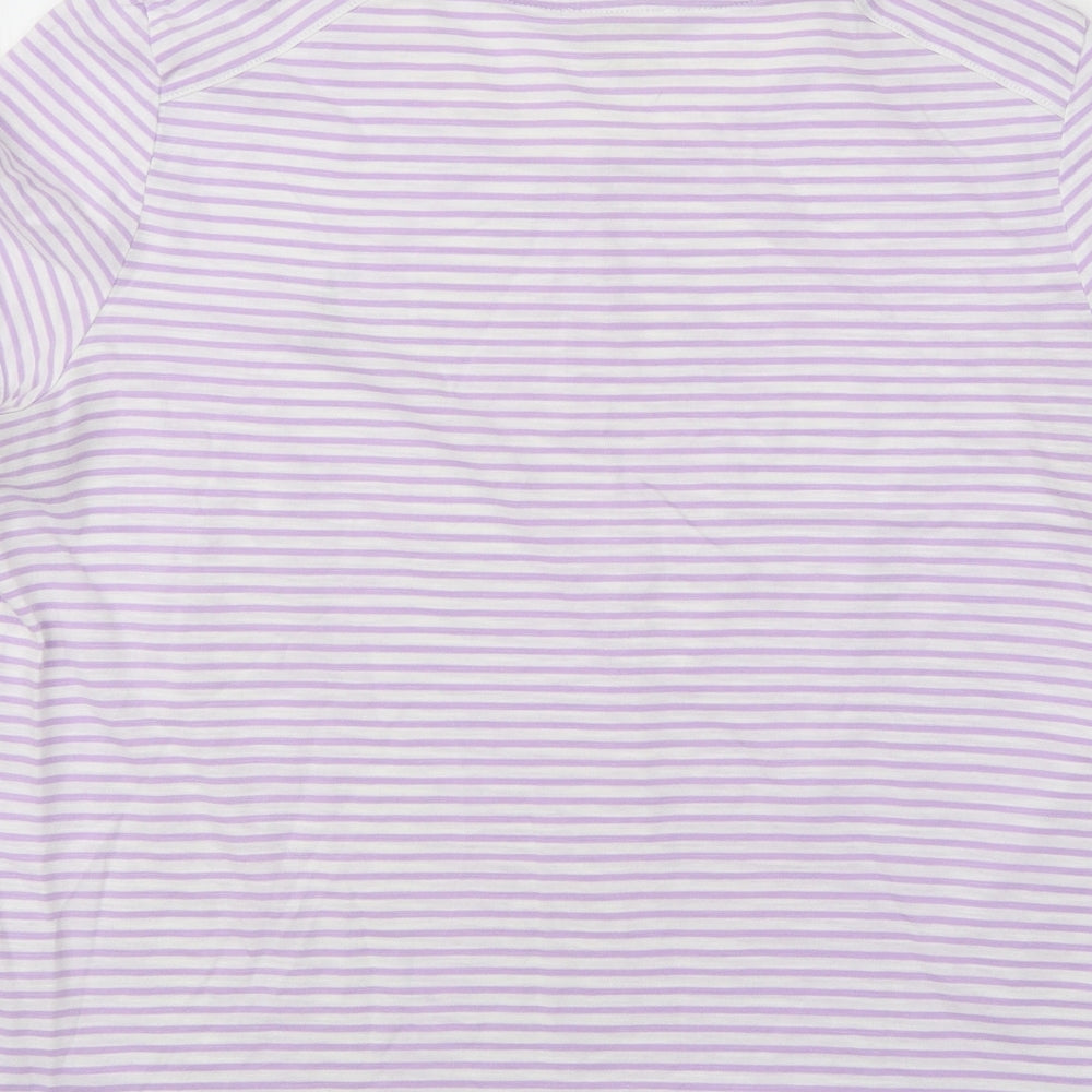 Womens UK Size L espirit Purple Basic T-Shirt