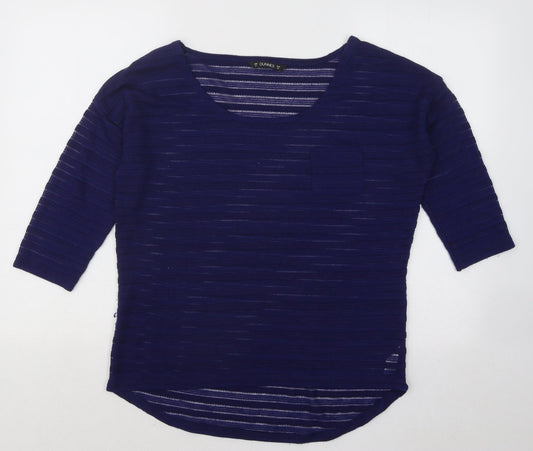 Womens UK Size M Dunnes Stores Blue Pullover Jumper