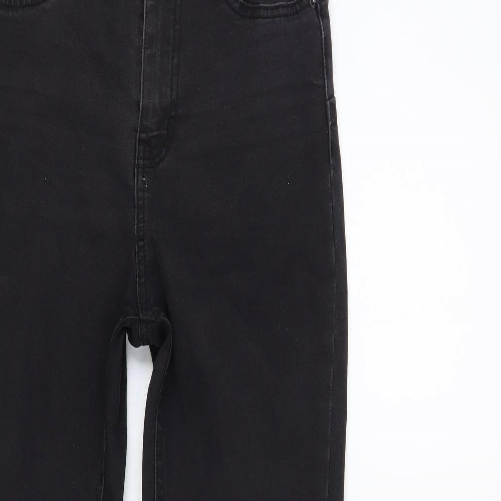 Denim Co. Womens Black Cotton Skinny Jeans Size 10 L30 in Regular Button