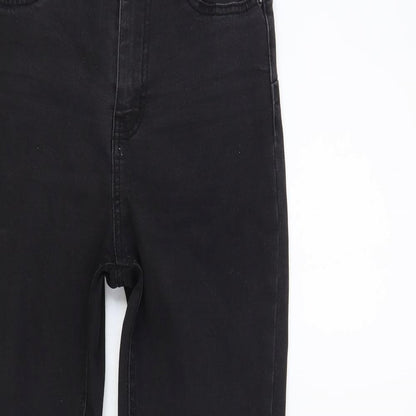 Denim Co. Womens Black Cotton Skinny Jeans Size 10 L30 in Regular Button