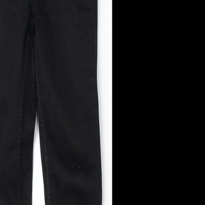 New Look Womens Black Cotton Skinny Jeans Size 8 L28 in Regular Button