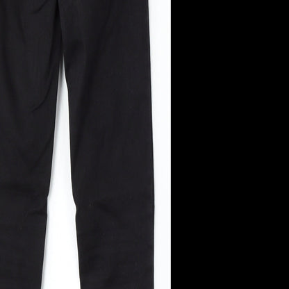 New Look Womens Black Cotton Skinny Jeans Size 8 L28 in Regular Button