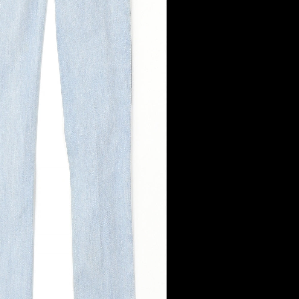 Hollister Womens Blue Cotton Skinny Jeans Size XS L29 in Regular Button