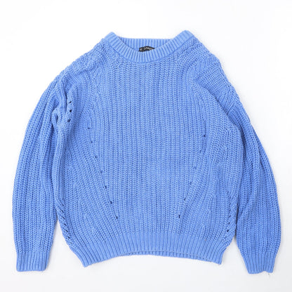 Womens UK Size S Dunnes Stores Blue Pullover Jumper