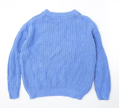 Womens UK Size S Dunnes Stores Blue Pullover Jumper