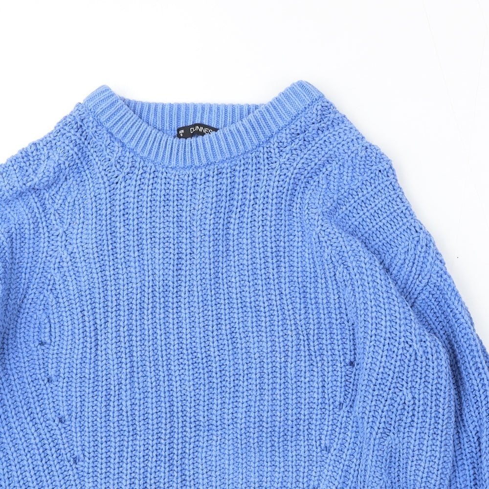 Womens UK Size S Dunnes Stores Blue Pullover Jumper