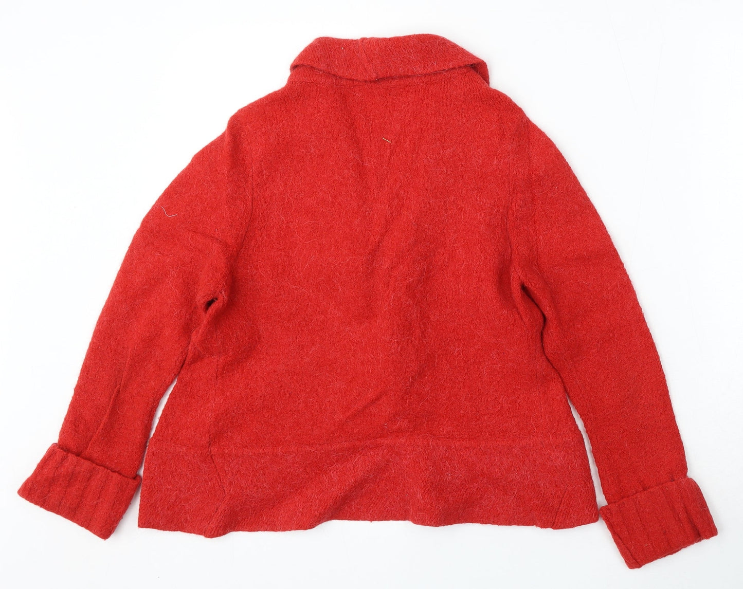 Womens UK Size S Inwear Red Cardigan Jumper