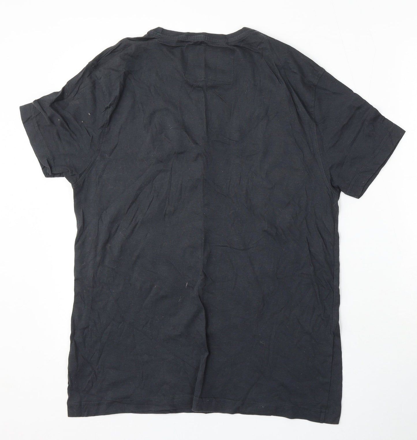 Urban Spirit Mens Grey Cotton T-Shirt Size M Round Neck - Who's the daddy