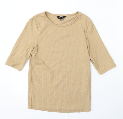 Womens UK Size 8 New Look Beige Pullover Jumper