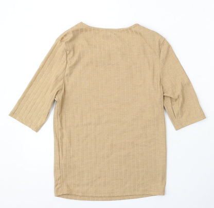 Womens UK Size 8 New Look Beige Pullover Jumper