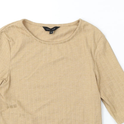 Womens UK Size 8 New Look Beige Pullover Jumper
