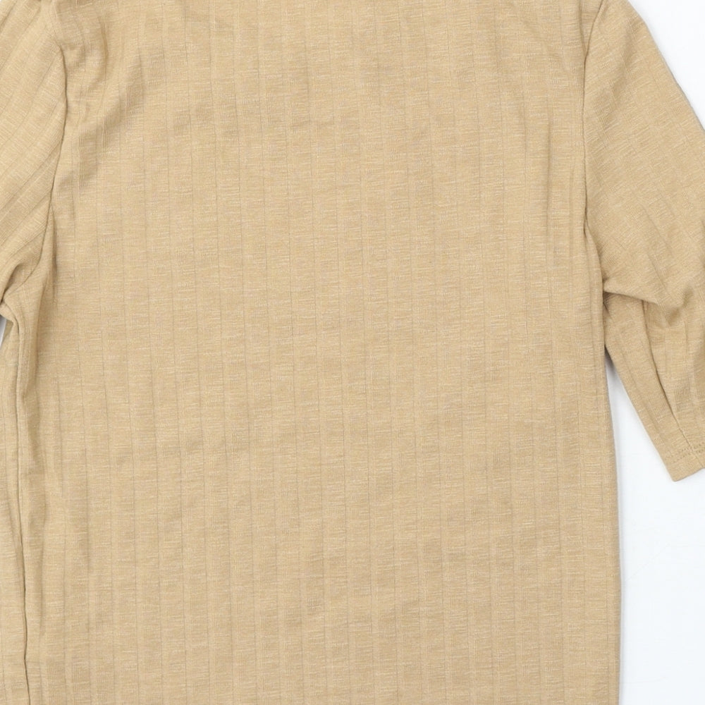 Womens UK Size 8 New Look Beige Pullover Jumper