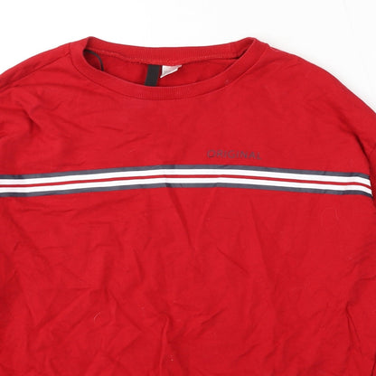 Womens UK Size S Divided by H&M Red Pullover Sweatshirt