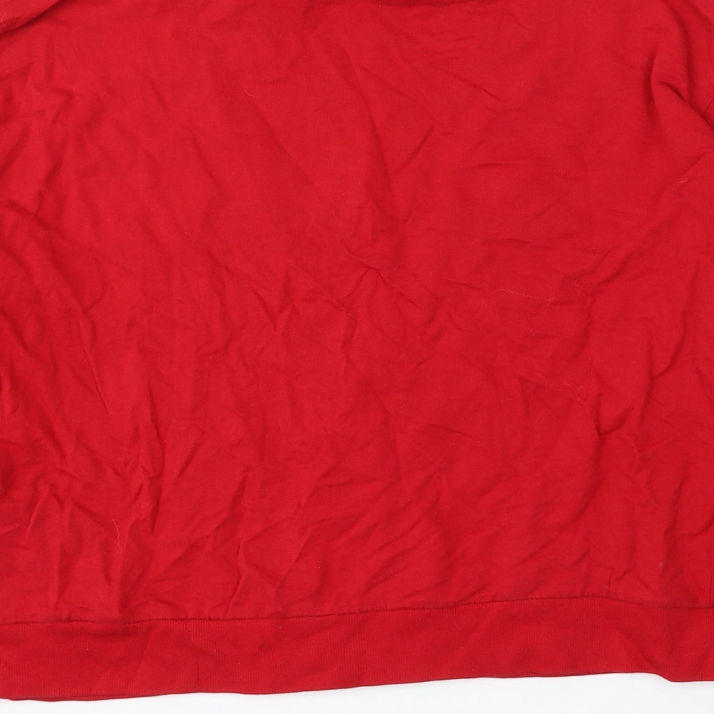 Womens UK Size S Divided by H&M Red Pullover Sweatshirt