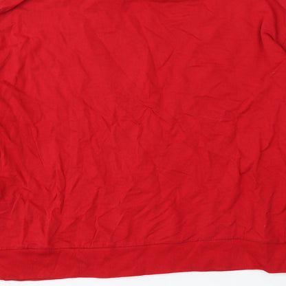 Womens UK Size S Divided by H&M Red Pullover Sweatshirt