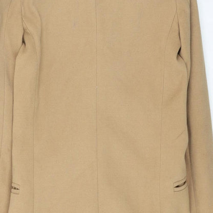 Womens UK Size 4 Topshop Brown Overcoat