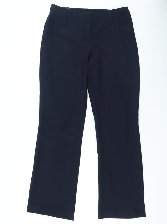 Womens UK Size 8 Dunnes Stores Regular Fit  Blue Trousers