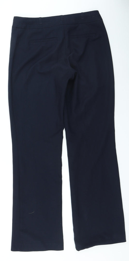 Womens UK Size 8 Dunnes Stores Regular Fit  Blue Trousers
