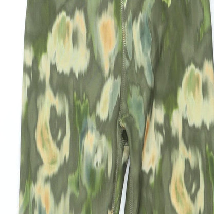 Womens UK Size XS Workout  Jegging Green Leggings