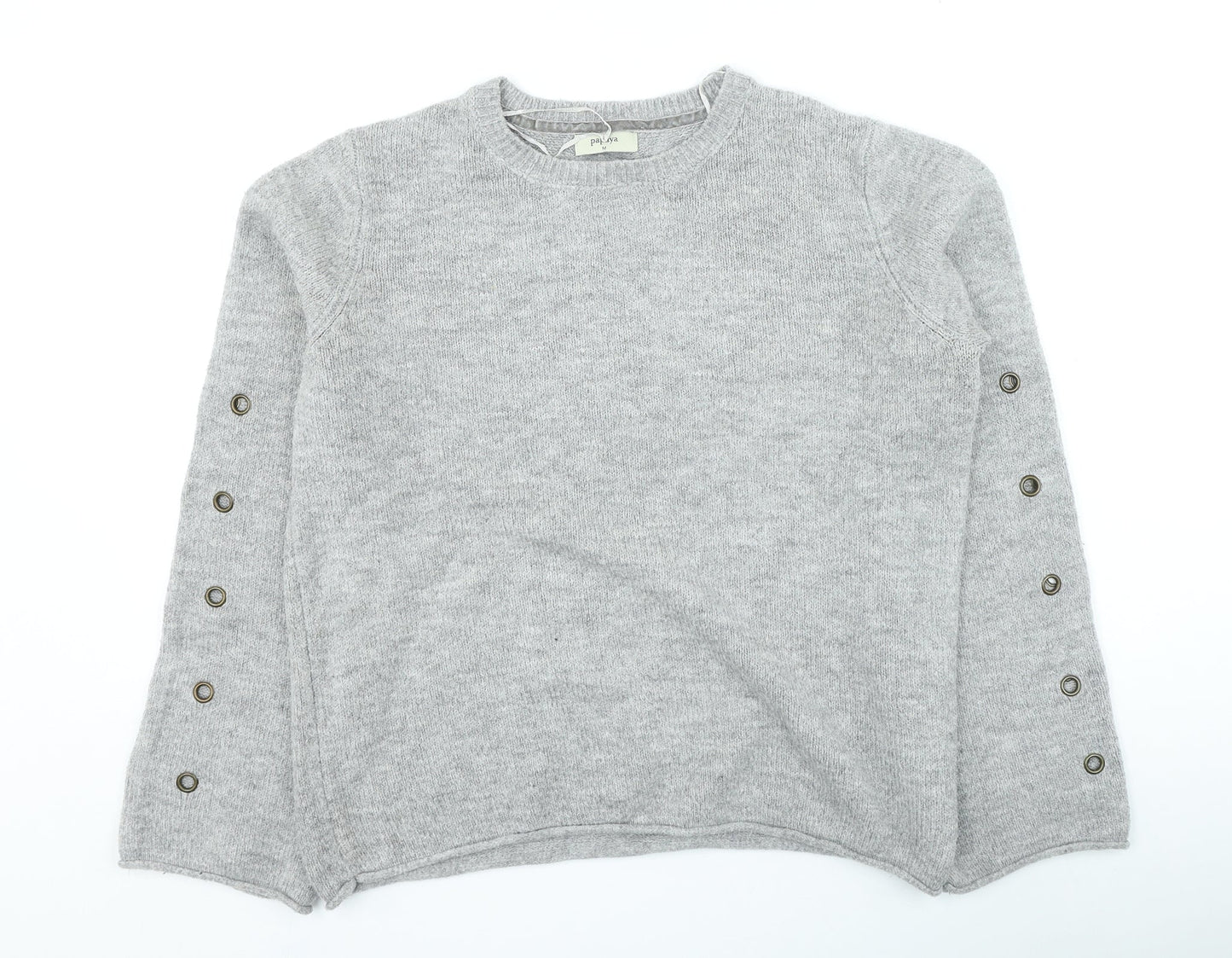Womens UK Size M Papaya Grey Pullover Jumper