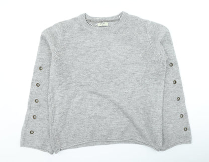 Womens UK Size M Papaya Grey Pullover Jumper