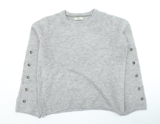 Womens UK Size M Papaya Grey Pullover Jumper