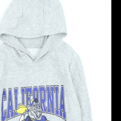 Dunnes Stores Boys Grey Cotton Pullover Hoodie Size 10-11 Years Pullover - California