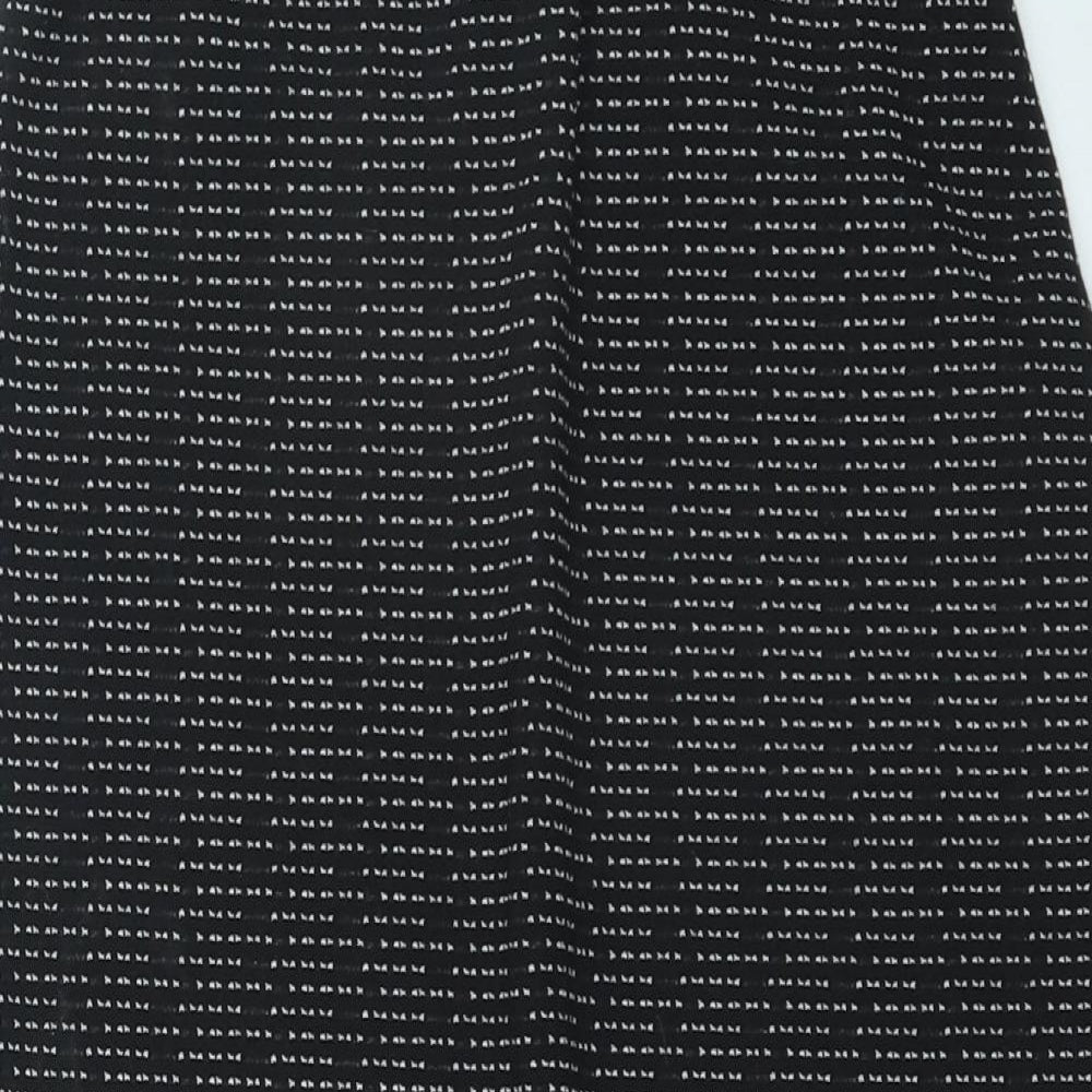 Papaya Womens Black Geometric Polyester Straight & Pencil Skirt Size 8