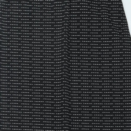 Papaya Womens Black Geometric Polyester Straight & Pencil Skirt Size 8