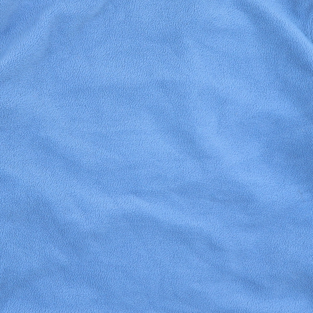 Classics Womens Blue High Neck Polyester Full Zip Jumper Size L