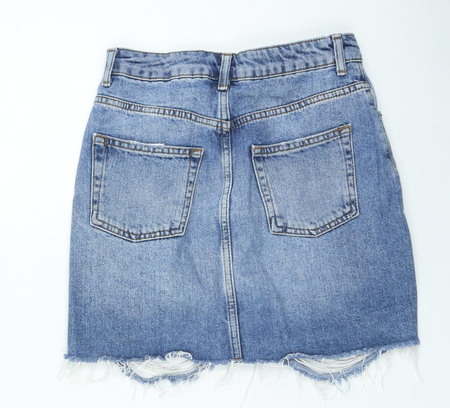 Womens UK Size 6 Topshop Mini Denim Skirt