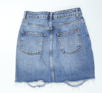 Womens UK Size 6 Topshop Mini Denim Skirt
