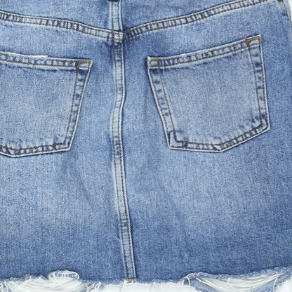 Womens UK Size 6 Topshop Mini Denim Skirt