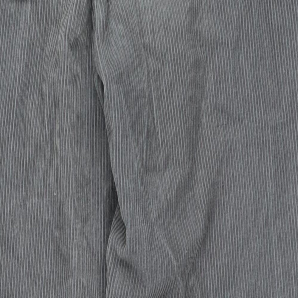 Topshop Womens Grey Cotton Straight Jeans Size 26 in L30 in Regular Zip