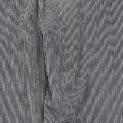 Topshop Womens Grey Cotton Straight Jeans Size 26 in L30 in Regular Zip