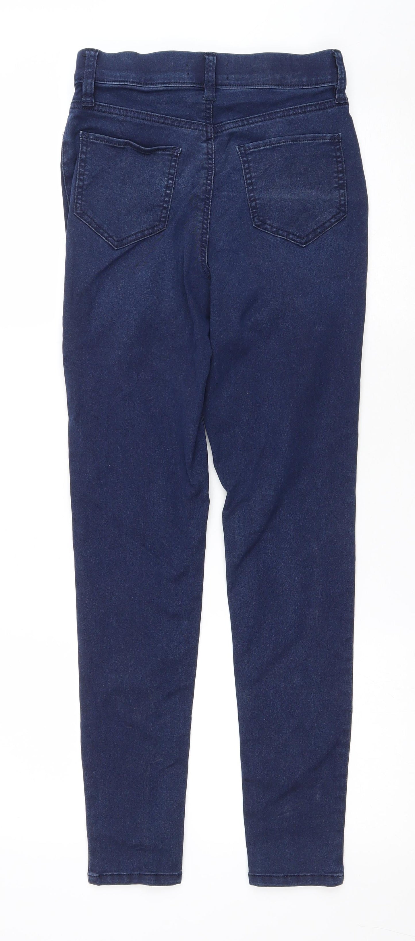 F&F Womens Blue Cotton Jegging Jeans Size 8 L27 in Regular